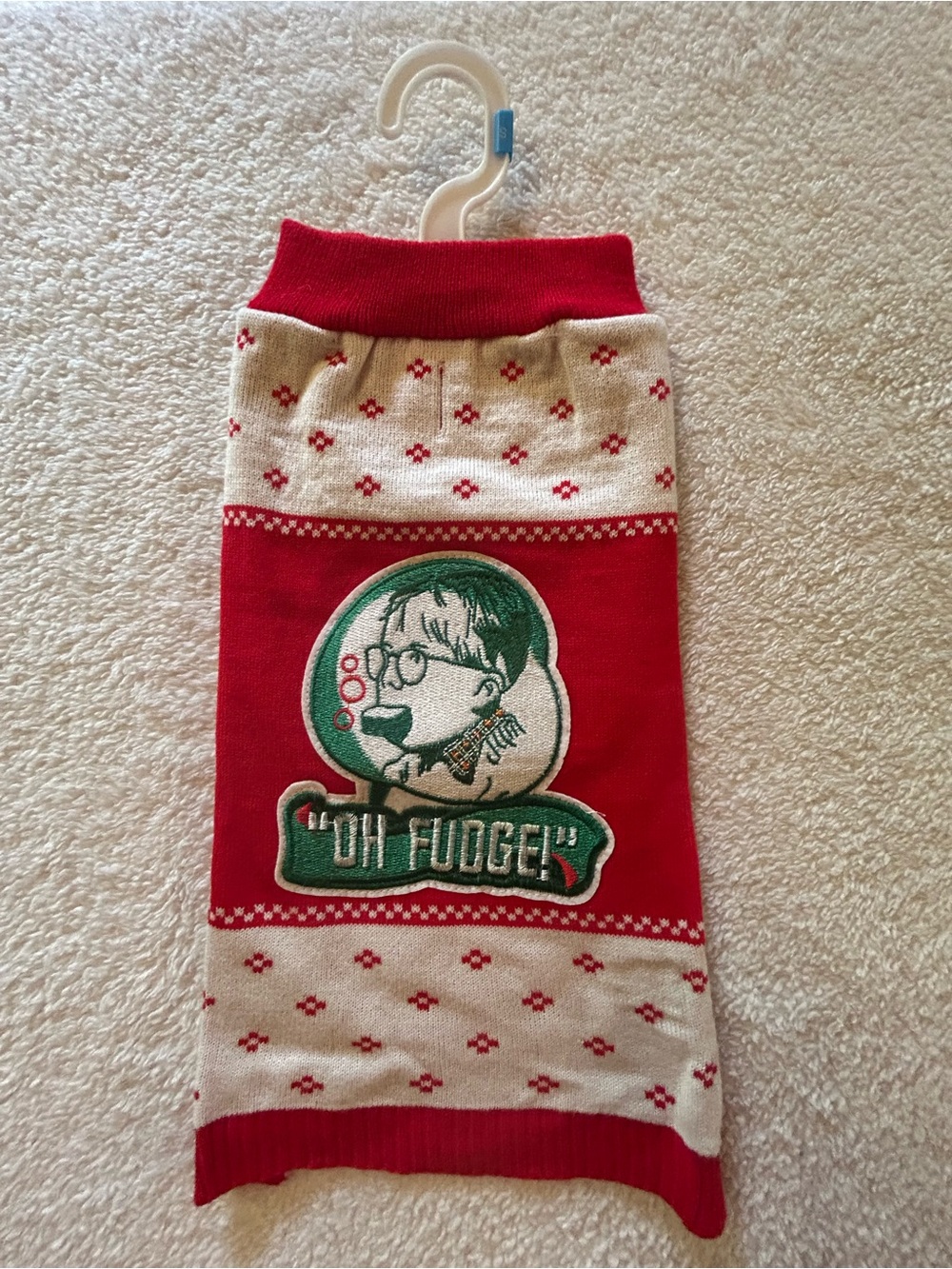Small “Oh Fudge!” Dog Sweater
